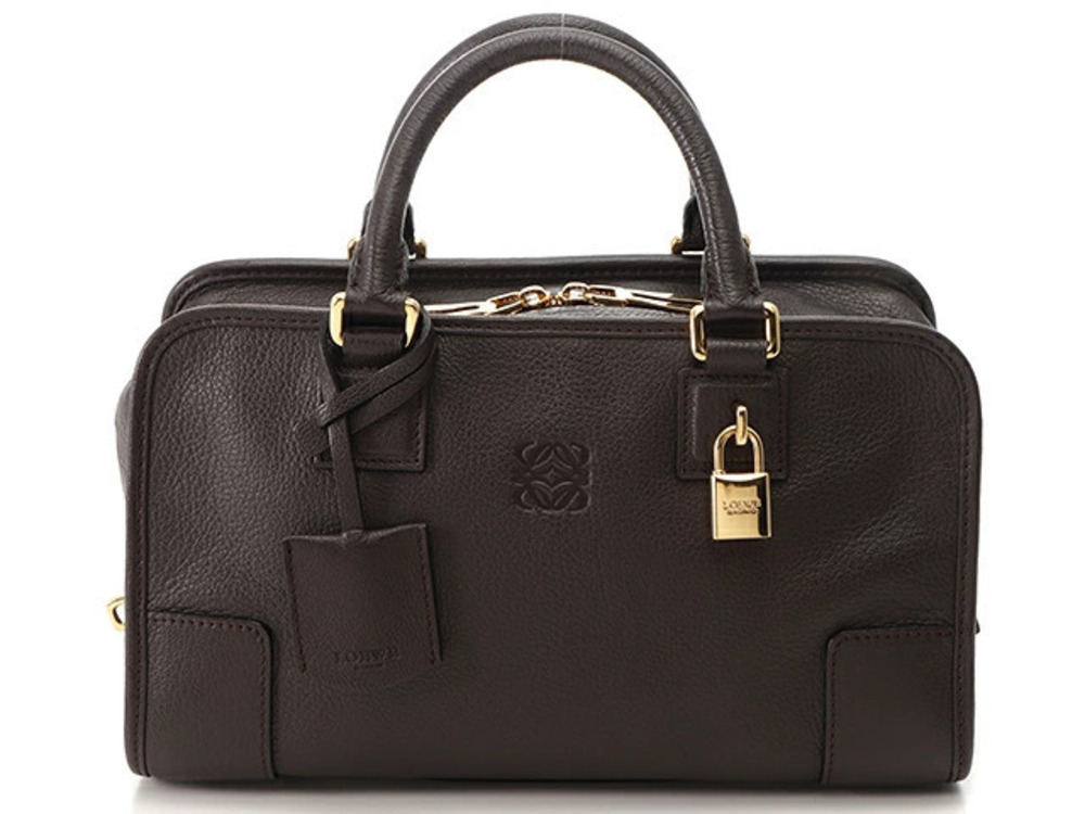 Loewe Amazona Tote Bag Brown Calfskin